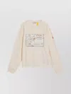 Moncler Genius Moncler X Gilga Farm By Donald Glover Cotton Sweatshirt In Brown