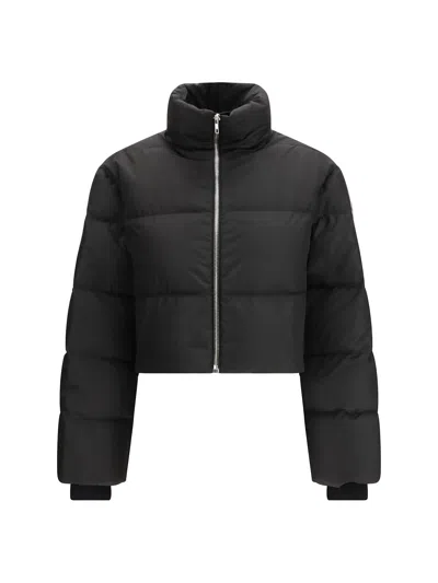 Moncler Genius Cyclopic Cropped Down Jacket Moncler + Rick Owens In Black