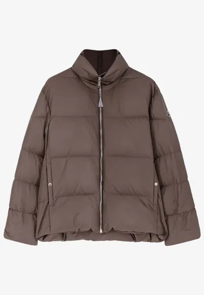 Moncler Genius Cyclopic Down Padded Jacket In Brown