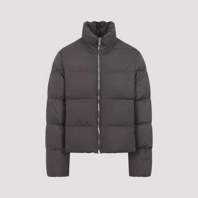 Moncler Genius Cyclopic Oversized Cropped Down Jacket In Gray
