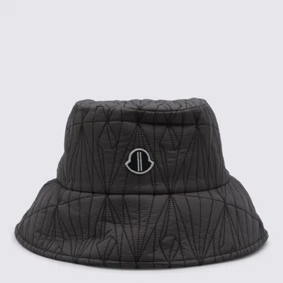 Moncler Genius Dark Grey Padded Hat In Brown