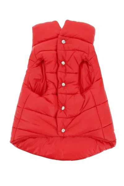 Moncler Genius Dog Down Vest In Red
