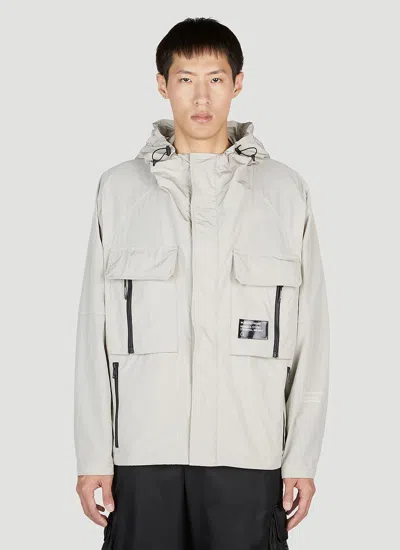 Moncler Genius Dotter Parka Jacket In Light Grey