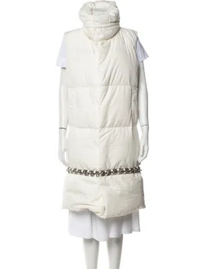 Pre-owned Moncler Genius Down Coat In Neutrals