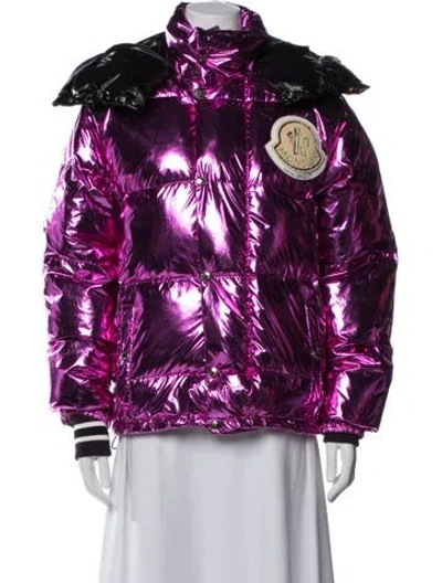 Pre-owned Moncler Genius Down Jacket In Purple