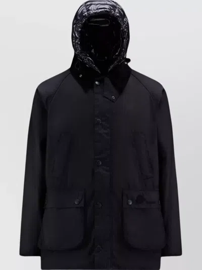 Moncler Genius Down Jacket Short Adjustable Hem In Black