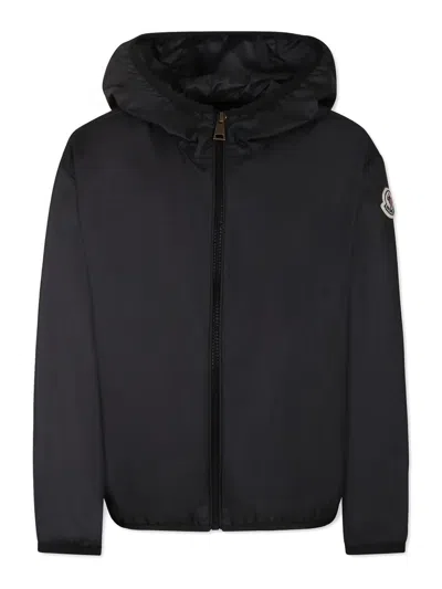 Moncler Genius Kids' Down Jacket With Logo Application In Black