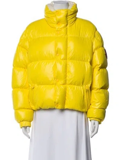 Pre-owned Moncler Genius Down Jacket In Yellow