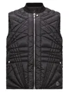 Moncler Genius Womens Black Rick Owens X Moncler Mega Flight Shell-down Gilet In Black