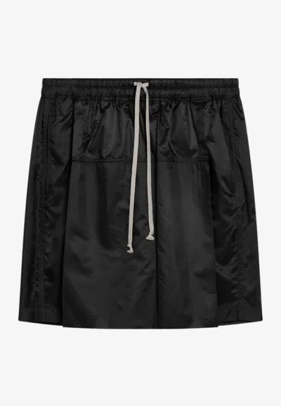 Moncler Genius Drawstring Kilt Short In Black