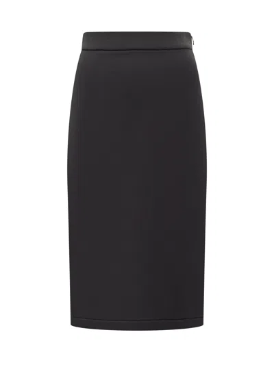 Moncler Genius Edward Enninful Elegant Tubino Mini Skirt In Black