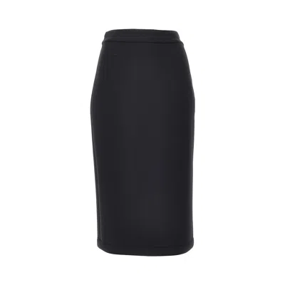 Moncler Genius Edward Enninful 'genius X Ee' Jersey Midi Skirt In Black