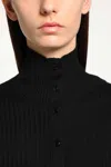Moncler Genius Ee72 Collaboration Wool Turtleneck Dress In Black