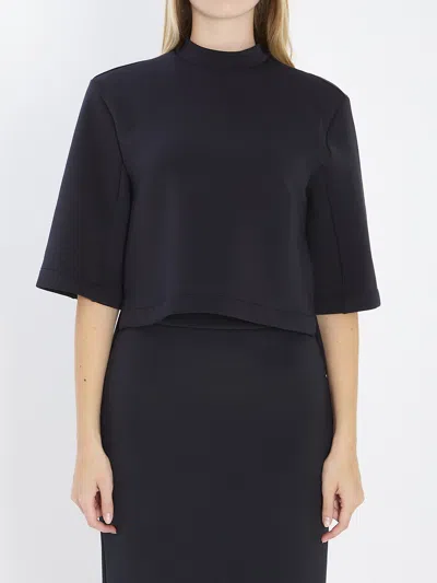 Moncler Genius Edward Enninful Ee72 Asymmetrical T-shirt In Black