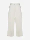 Moncler Genius Flared Cropped Jeans In White