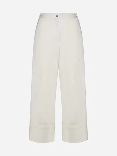 MONCLER GENIUS FLARED CROPPED JEANS