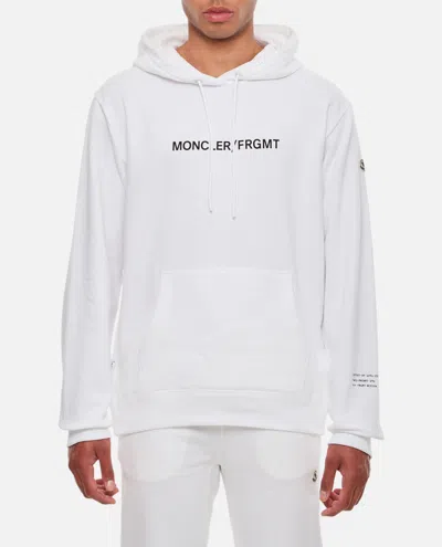 Moncler Genius Hoodie Sweater In White