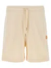 Moncler Genius Donald Glover Bermuda Shorts With Elastic Waistband In Neutral