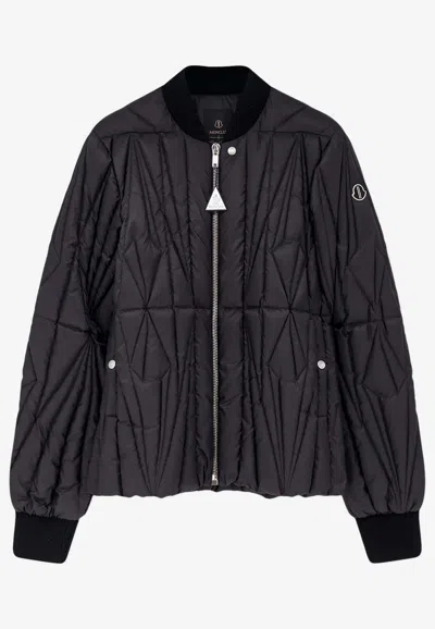 Moncler Genius Geocamo Down Flight Jacket In Black