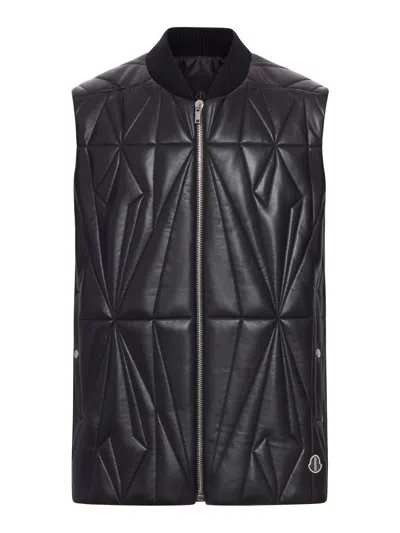 Moncler Genius Geocamo Padded Vest In Black