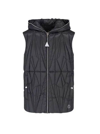 Moncler Genius 'geocamo Ziplock' Vest In Black