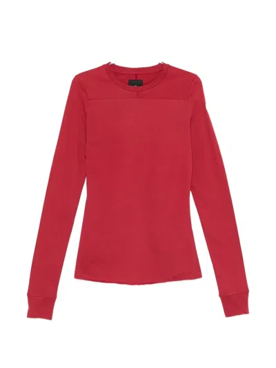Moncler Genius Girder Knit Long-sleeve T-shirt In Red