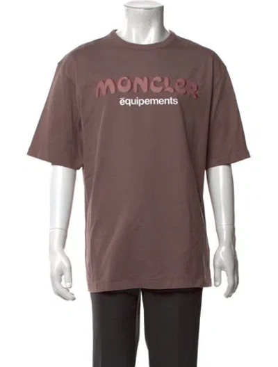 Pre-owned Moncler Genius Graphic Print Crew Neck T-shirt In Multicolor