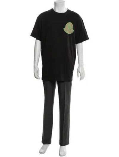 Pre-owned Moncler Genius Graphic Print Crew Neck T-shirt W/ Tags In Black