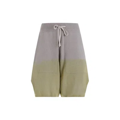 Moncler Genius Green Cashmere Shorts For Women, Ss24 Collection
