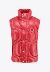 Moncler Genius 8 Moncler Palm Angels Padded And Quilted Nylon Jacket In Red