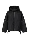 Moncler Genius Haissa 2-in-1 Moncler X Willow Smith Short Down Jacket In Black