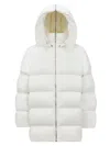 Moncler Genius Hooded Cyclopic Coat In White