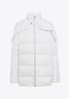 Moncler Genius Hooded Cyclopic Puffer Jacket In White