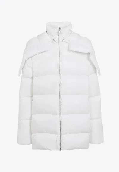 Moncler Genius Hooded Cyclopic Puffer Jacket In White