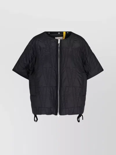 Moncler Genius Hooded Quilted Jacket Detachable Hood In Black