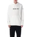 Moncler Genius Moncler X Fragment Hiroshi Fujiwara Relaxed Fit Hoodie With Cartoon Logo And Drawstring Hood In White
