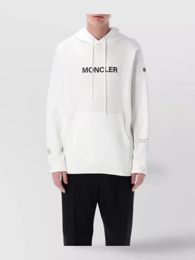 MONCLER GENIUS HOODIE WITH DRAWSTRING HOOD AND BACK GRAPHIC PRINT