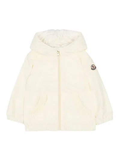 Moncler Genius Kids' Jacket With Hood And Zip In Nude