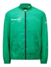 Moncler Genius Moncler X Fragment Hiroshi Fujiwara Ostria Bomber Jacket With Zip Closure In Green