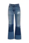 Moncler Genius Patchwork Style Jeans Moncler X Palm Angels In 795