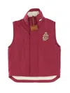 Moncler Genius 1 Moncler Jw Anderson 'tryfan' Canvas Vest In Fuchsia