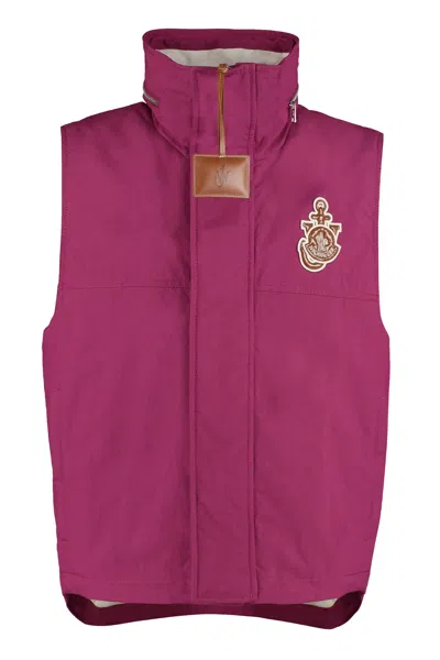Moncler Genius Jw Anderson Pink Tryfan Down Vest For Women In Ss23 Collection In Fuchsia