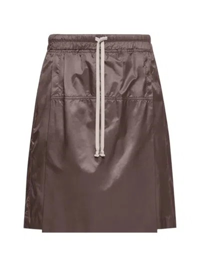 Moncler Genius Kiltshorts Drawstring Skort In Brown