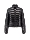 Moncler Genius Moncler X Edward Enninful Knut Short Glossy Down Jacket In Black