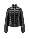 Moncler Genius Moncler X Edward Enninful Knut Short Glossy Down Jacket In Black