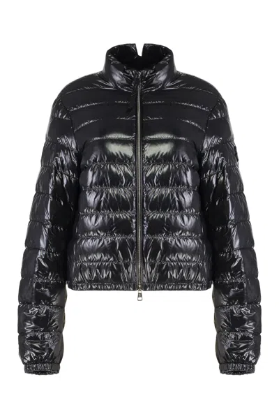 Moncler Genius Knut Full-zip Down Jacket With Logo Sleeve Patch In Black