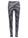 Moncler Genius Camouflage Print Activewear Leggings In Blue