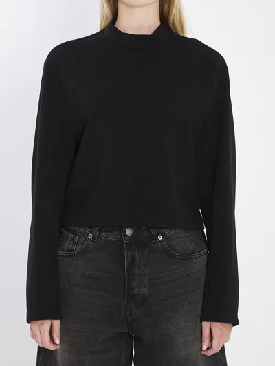 Moncler Genius Logo Crewneck Sweatshirt In Black