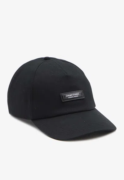 Moncler Genius Logo Patch Baseball Cap In Black