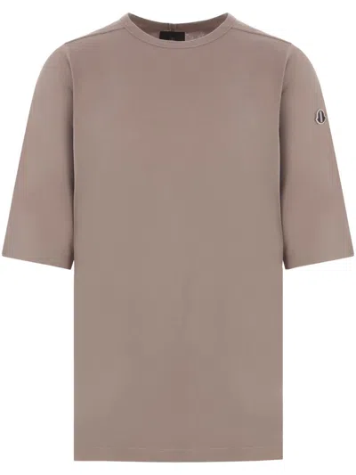Moncler Genius Logo-patch T-shirt In Beige
